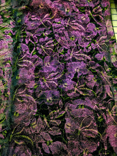 Stretch Lace - 60-inches Wide Metallic Black/Purple Close-Out